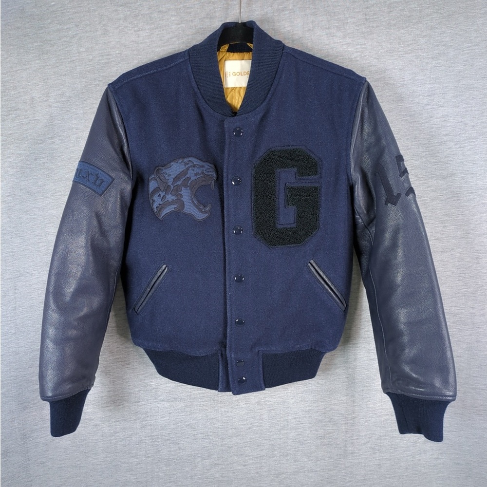👯♀️Host Pick⚡️Golden by TNA Wool Blend and Leather Varsity Jacket